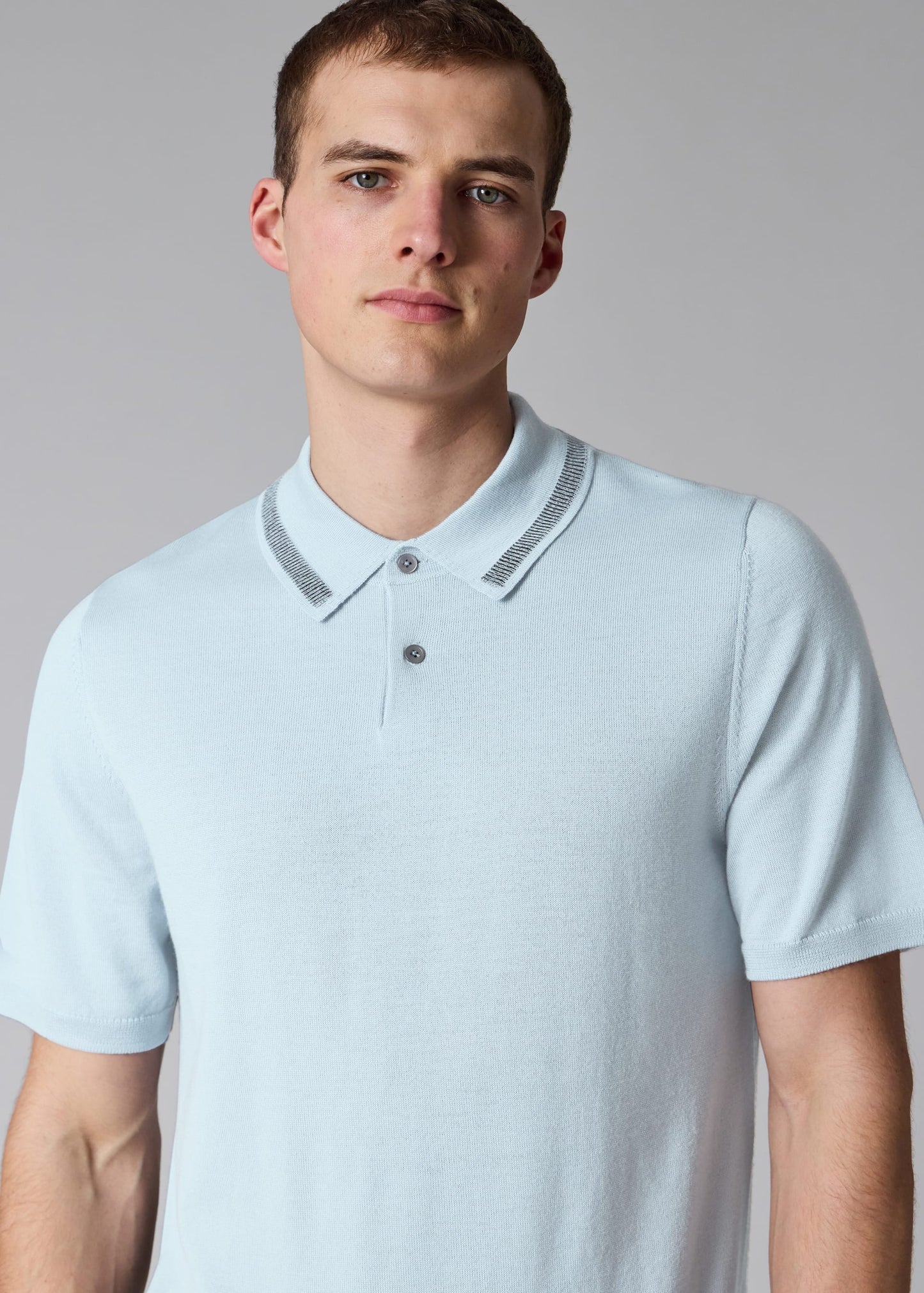 Paul smith | Polo en laine mérinos - Bleu Clair