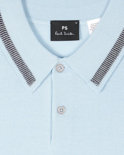 Paul Smith | Polo en laine mérinos - Bleu ciel