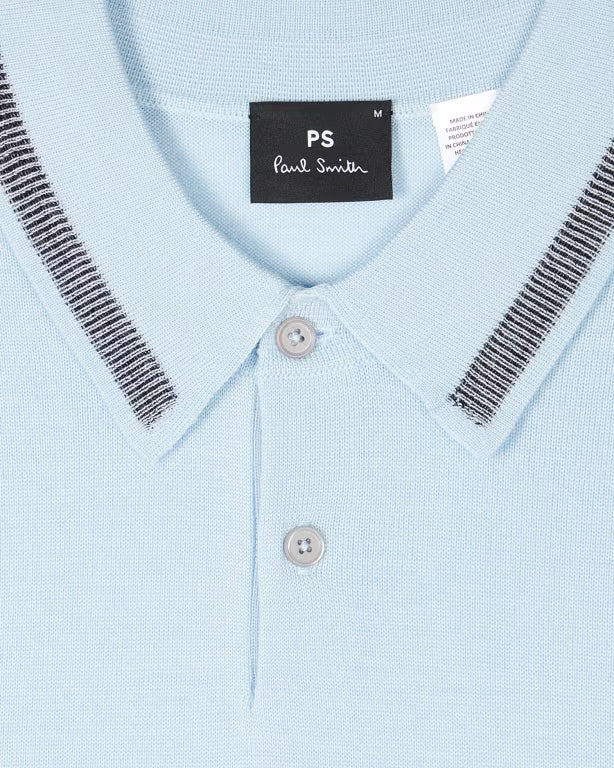Paul smith | Polo en laine mérinos - Bleu Clair