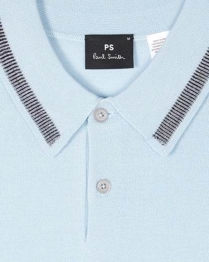 Paul smith | Polo en laine mérinos - Bleu Clair
