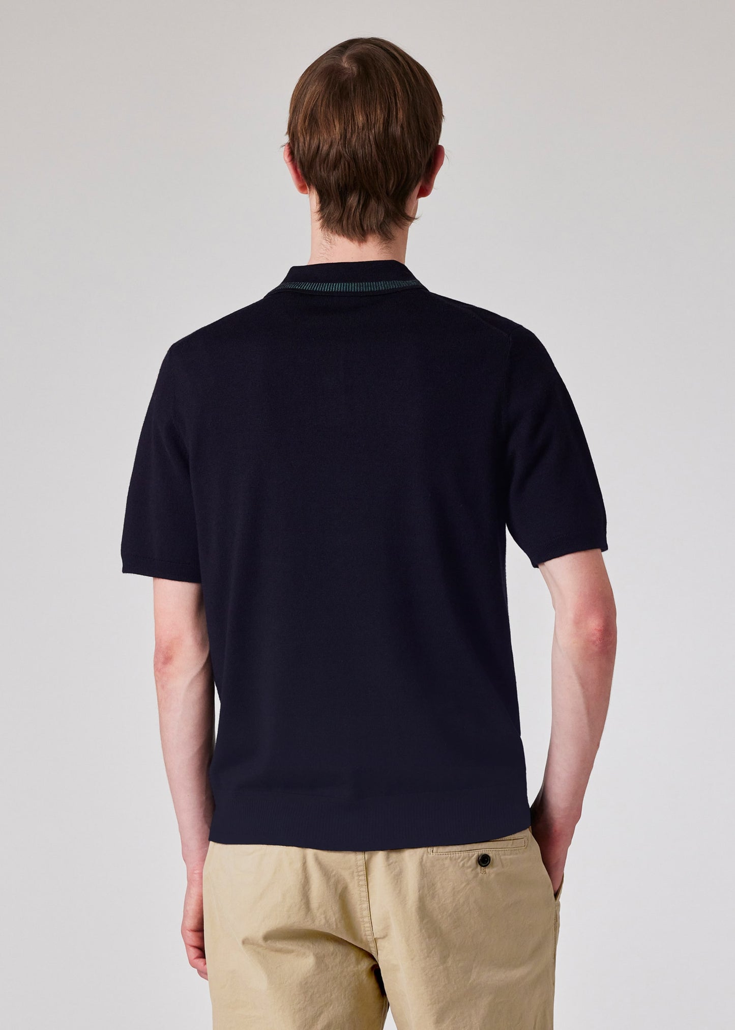 Paul smith | Polo en laine mérinos - Bleu Marine