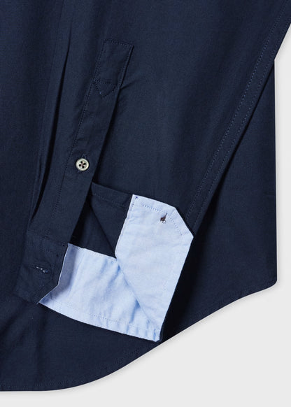Paul smith | Chemise en cotton logo zèbre - Bleu Marine
