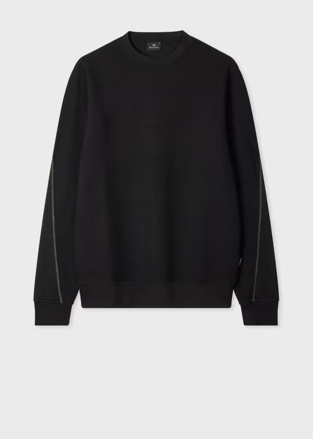Paul Smith | Sweat-shirt texturé avec broderies contrastées - Noire