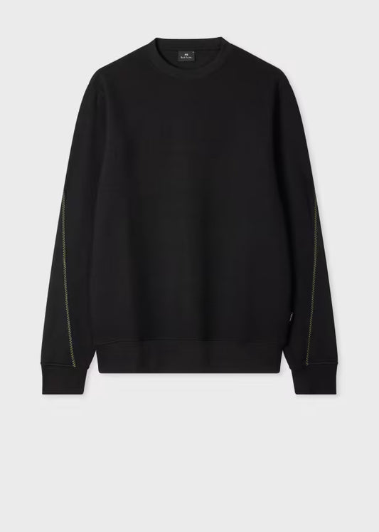 Paul Smith | Sweat-shirt texturé avec broderies contrastées - Noire