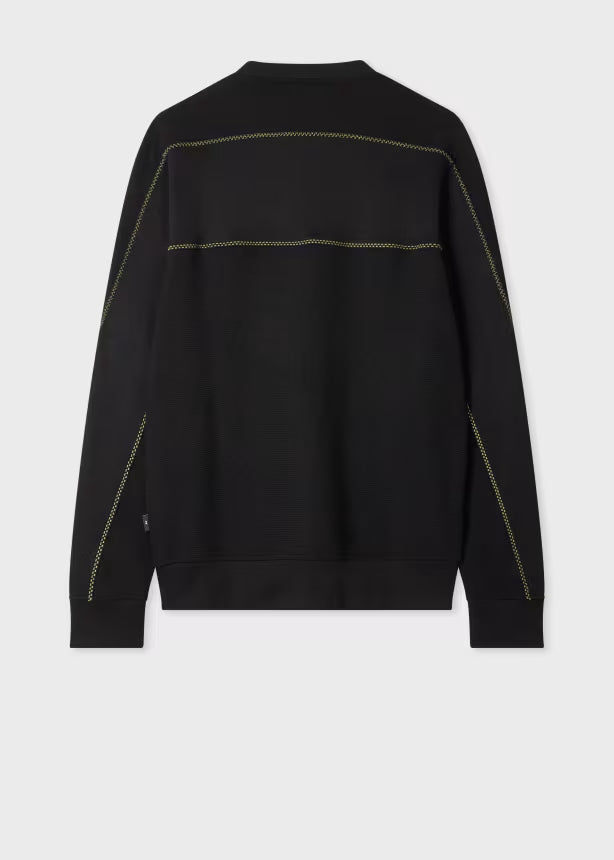 Paul Smith | Sweat-shirt texturé avec broderies contrastées - Noire