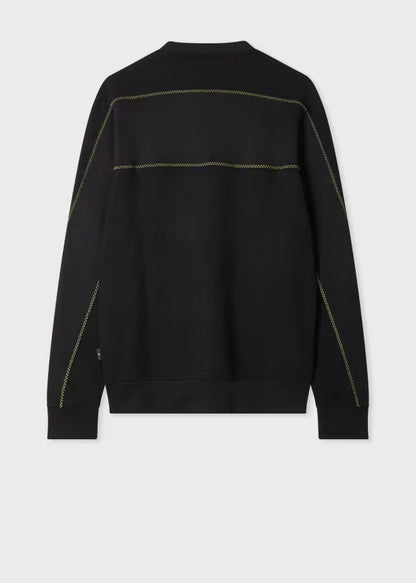 Paul Smith | Sweat-shirt texturé avec broderies contrastées - Noire