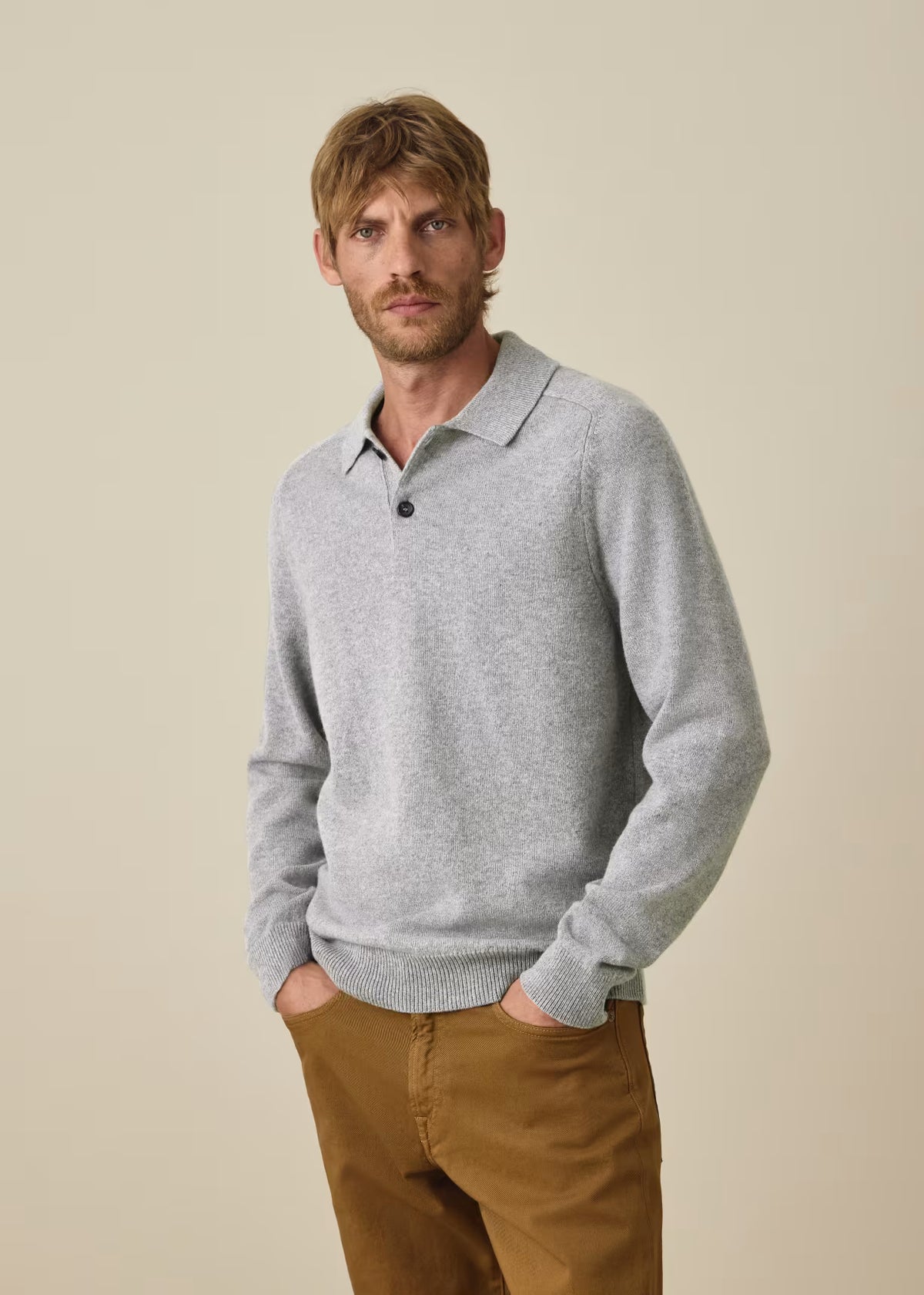 Paul Smith | Polo à manches longues à laine merinos - Gris