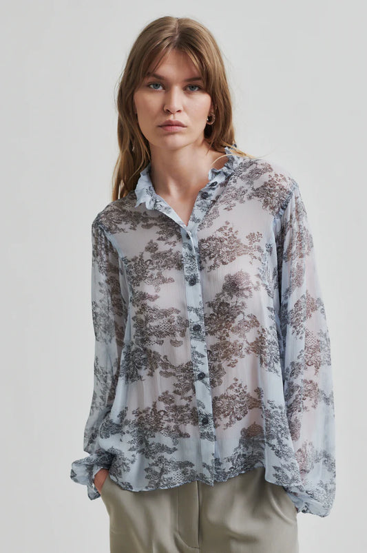 Second Female | Blouse "Maje"- Bleu
