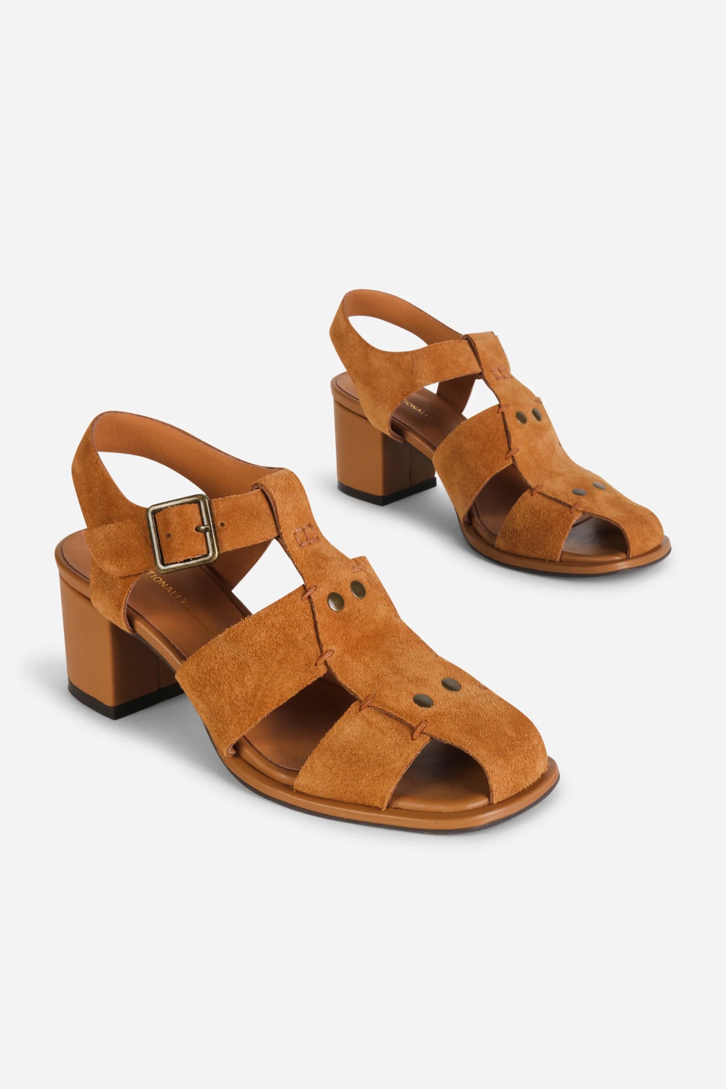 INTENTIONALLY___ | Les sandales ''Fisherman Heel'' en daim Maldova - Tan