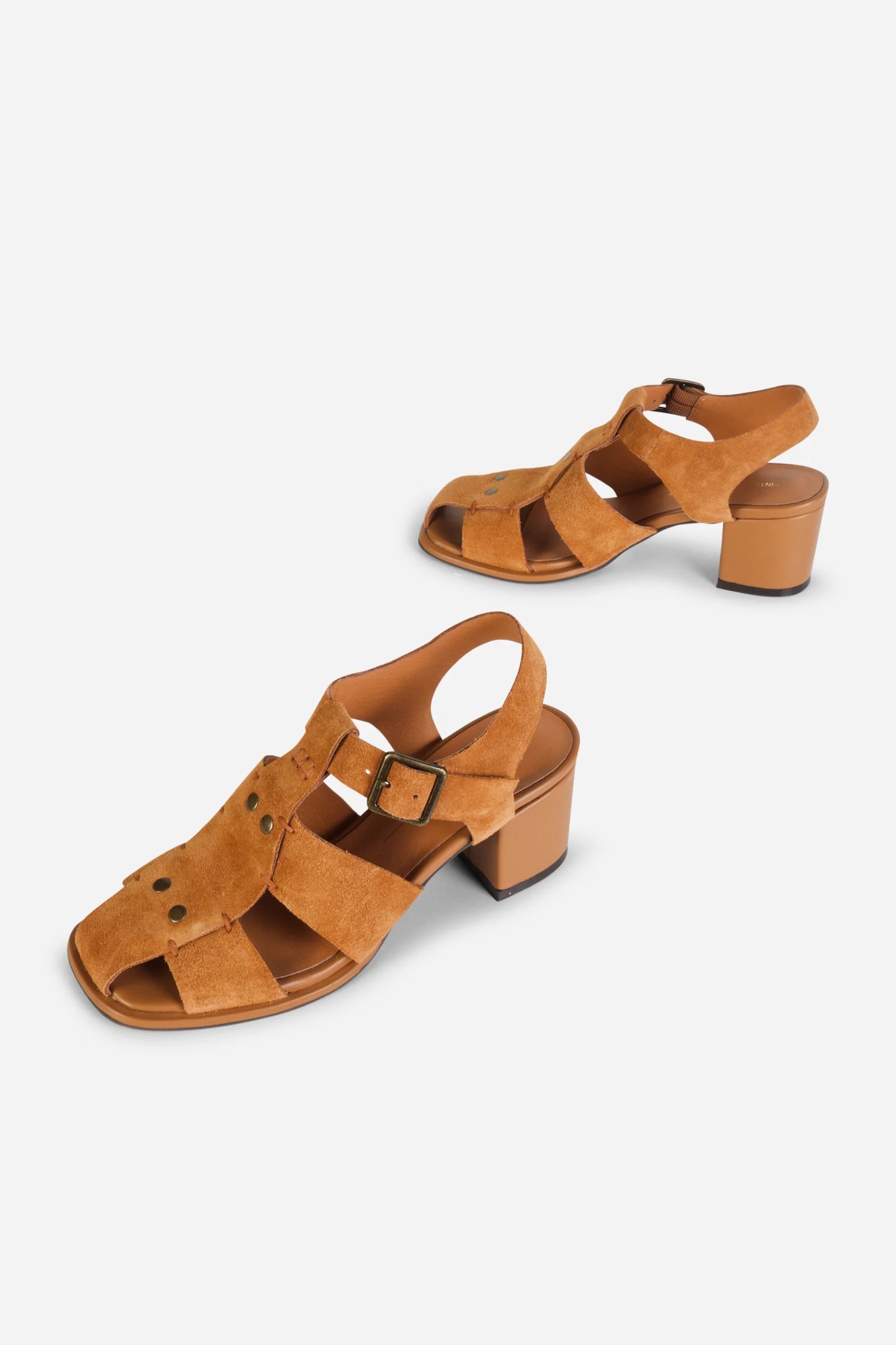 INTENTIONALLY___ | Les sandales ''Fisherman Heel'' en daim Maldova - Tan