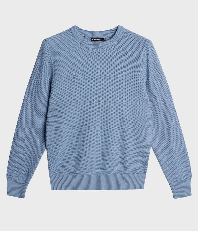 J.Lindeberg | Le pull-over en coton "Arthur" - bleu ciel