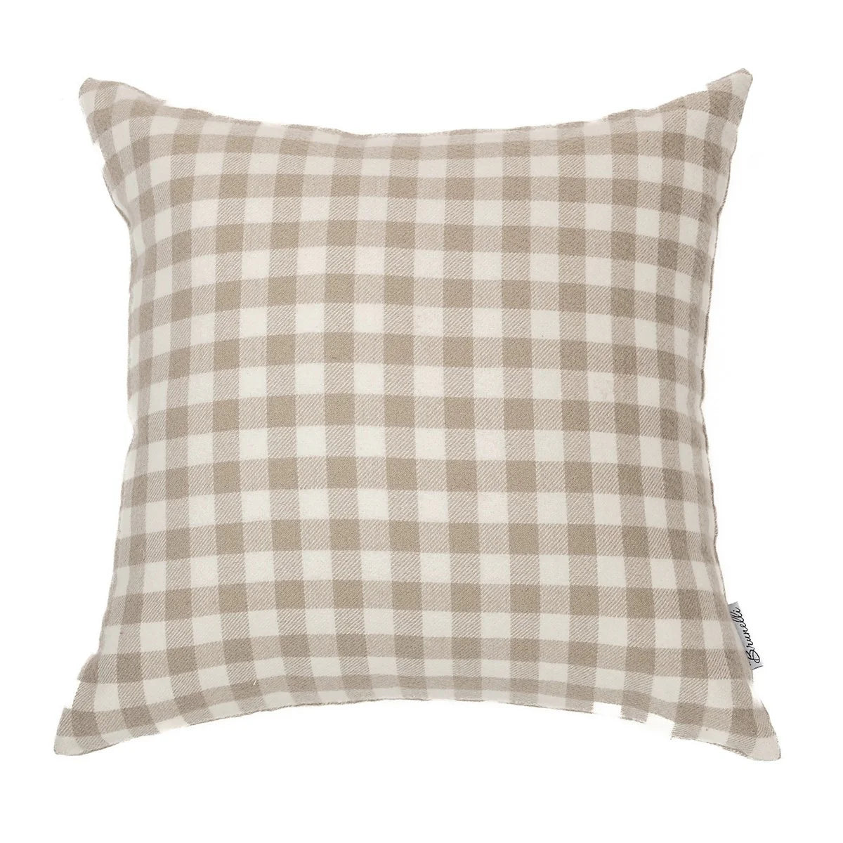 Linen Way | Coussin Selma en lin - Ivoire et Taupe