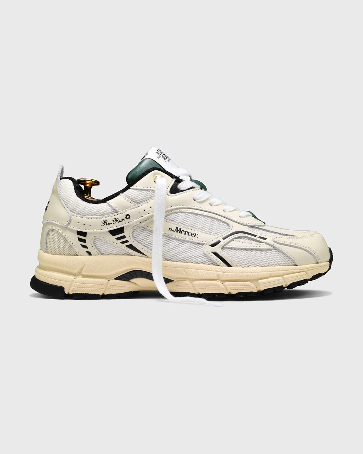 The Mercer | Les baskets « Re-Run Nappa » -  102 Blanc cassé