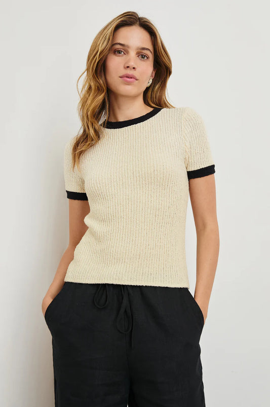 Rails | Top "MEREDITH" - Ivoire/Noir