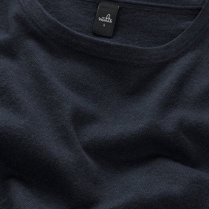 WAHTS | T-shirt en maille "MILES" - Bleu marine