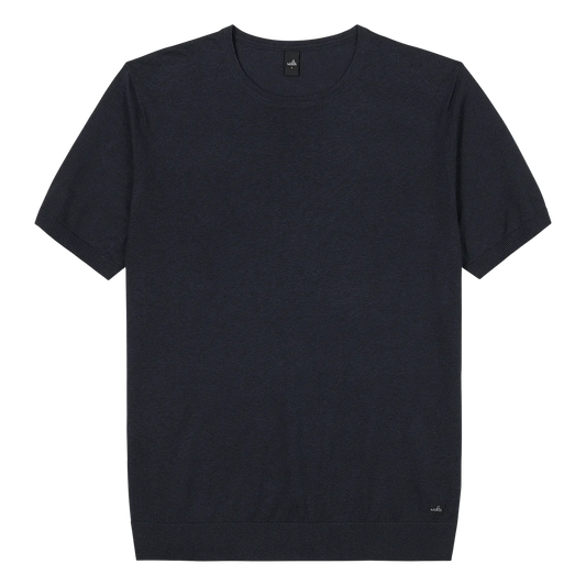 WAHTS | T-shirt en maille "MILES" - Bleu marine