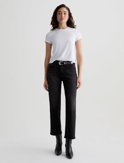 AG Jeans | Jean droit à taille mi-haute ''Brinley'' - Gris Nébuleuse