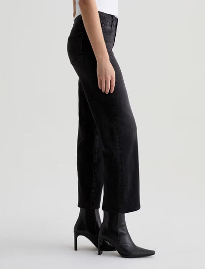 AG Jeans | Jean droit à taille mi-haute ''Brinley'' - Gris Nébuleuse