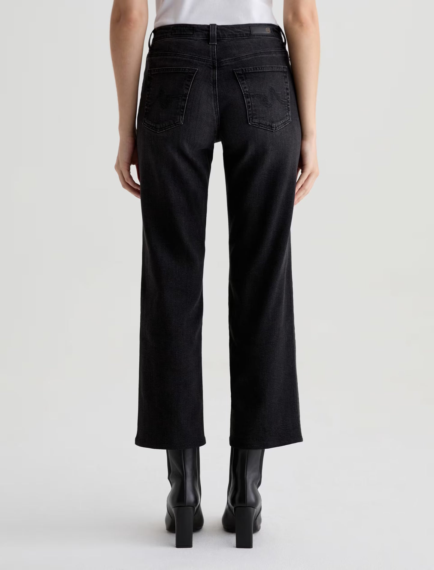 AG Jeans | Jean droit à taille mi-haute ''Brinley'' - Gris Nébuleuse