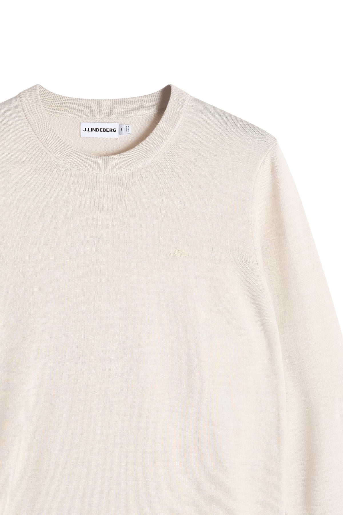 J.Lindeberg | Pull à col rond "Keane" en laine mérinos- Moonbeam Melange
