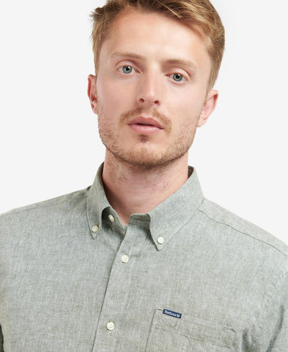 Barbour | La chemise ''Nelson Tailored'' - Olive blanchi