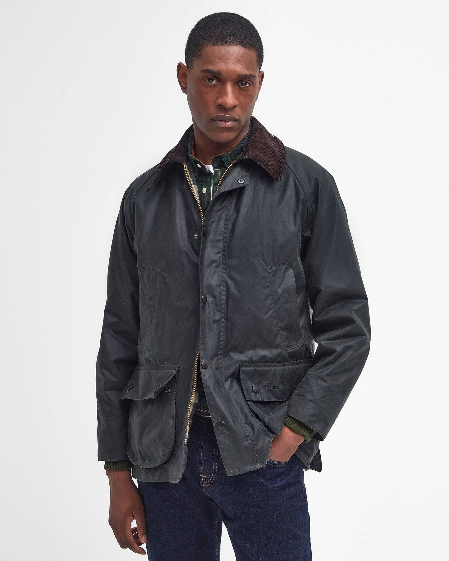 Barbour |  Manteau en toile cirée "Bedale" - Sage