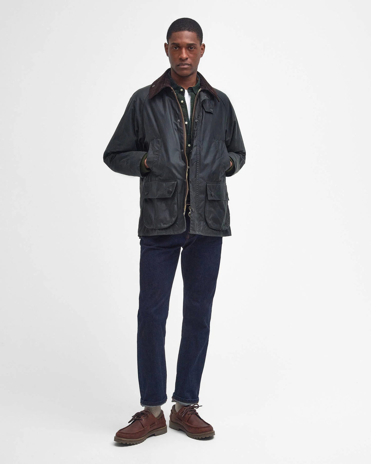 Barbour |  Manteau en toile cirée "Bedale" - Sage