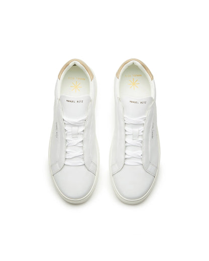 Manuel Ritz |Baskets en cuir- Beige