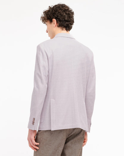 Manuel Ritz | Veste croisée en jersey de coton piqué - Rose