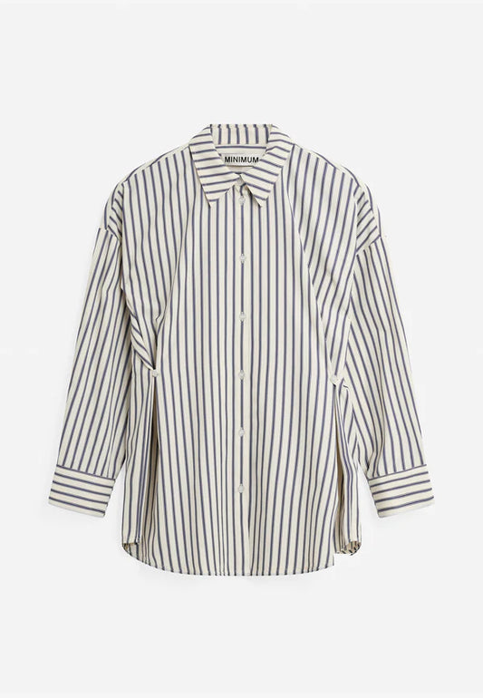 MINIMUM | Chemise 'Marley' | À Rayure Bleu