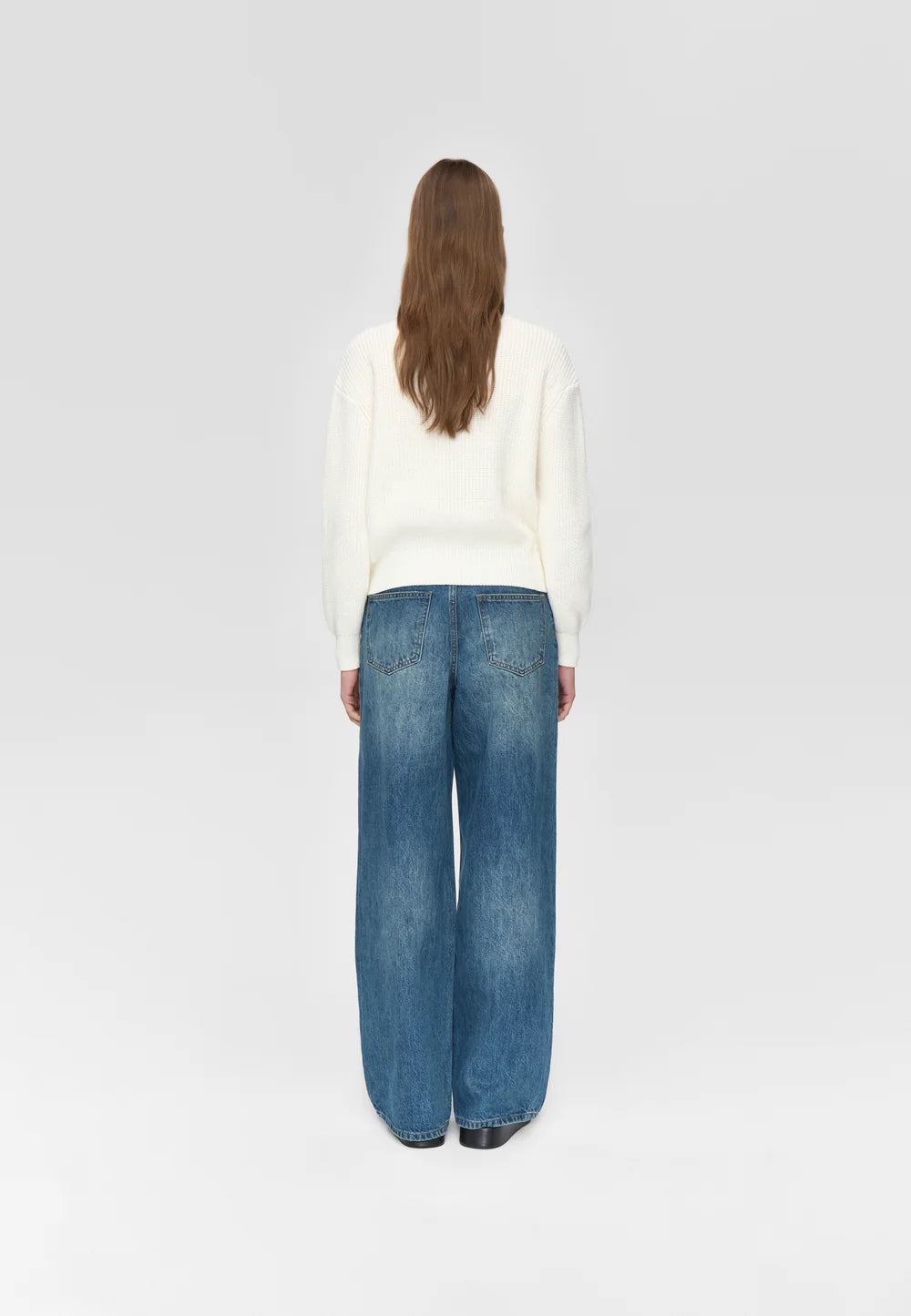 MINIMUM | Pull en cotton 'Mikala' | Blanc cassé