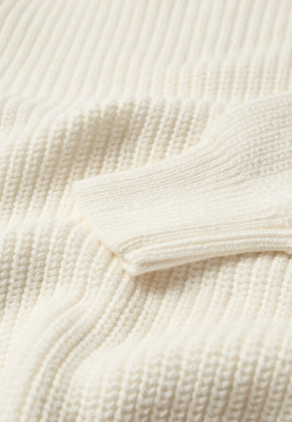 MINIMUM | Pull en cotton 'Mikala' | Blanc cassé