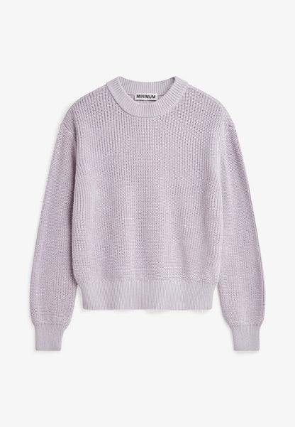 MINIMUM | Pull en cotton 'Mikala' | Mauve