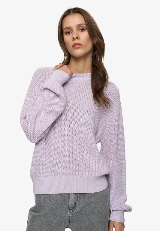 MINIMUM | Pull en cotton 'Mikala' | Mauve