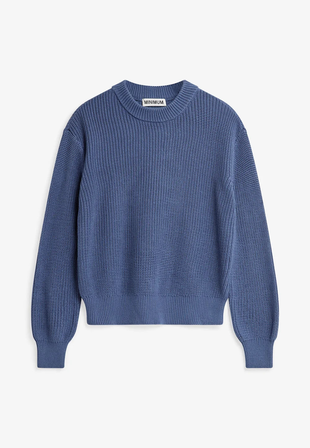 MINIMUM | Pull en cotton 'Mikala' | Bleu