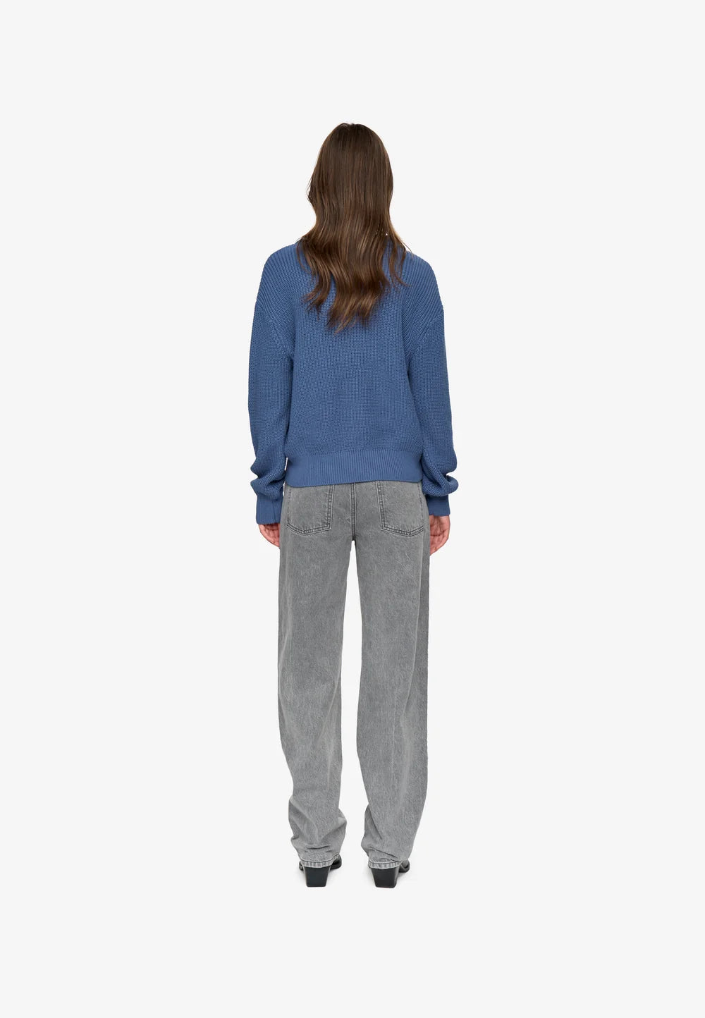 MINIMUM | Pull en cotton 'Mikala' | Bleu