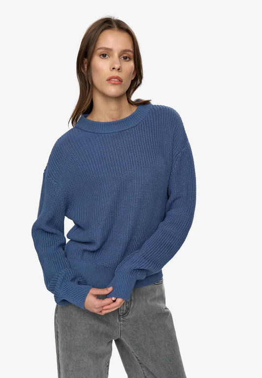 MINIMUM | Pull en cotton 'Mikala' | Bleu