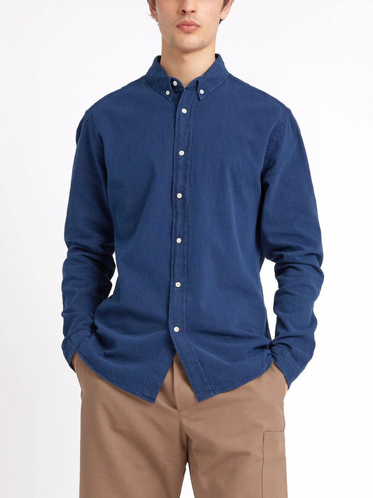 Oliver Spencer  | Chemise ''Brook Faye'' en coton - Marine
