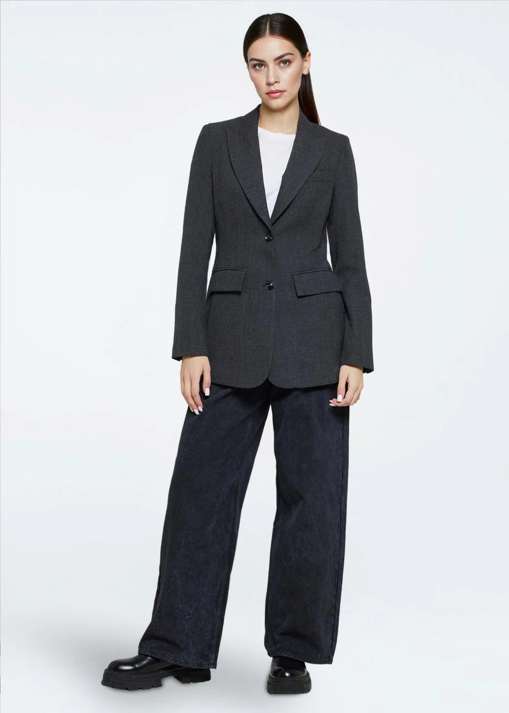 Minimum | Blazer "Monica" - Gris foncé