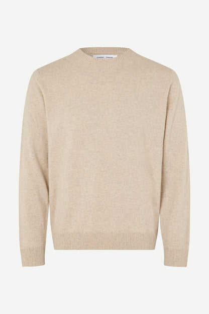 Samsoe Samsoe | Pull Nobis en Cachemire - Crème Mélangé