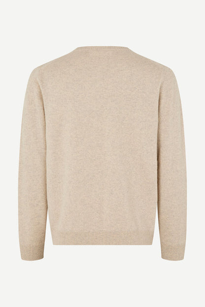 Samsoe Samsoe | Pull Nobis en Cachemire - Crème Mélangé