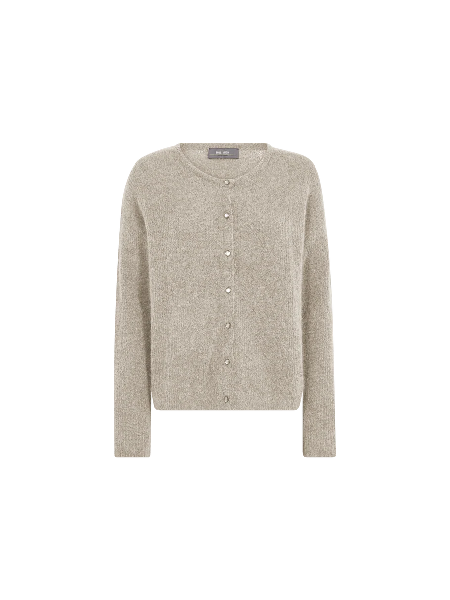 Mos Mosh | Cardigan en maille 'Almine' | Gris Plume