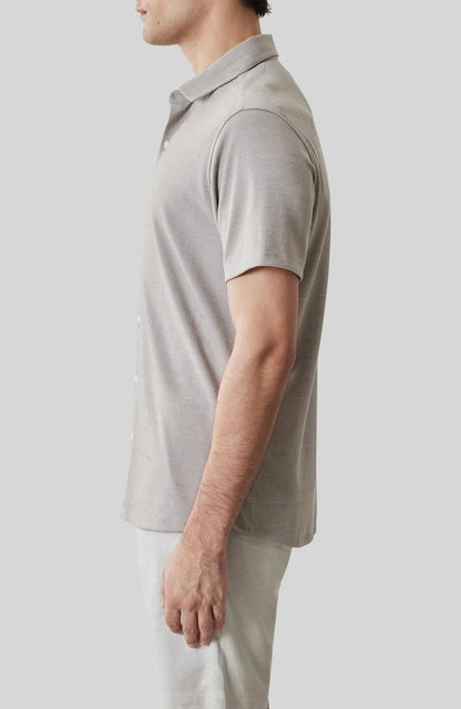 Robert Barakett | Chemise à manches courtes "Sterling" - Poudre d'olive