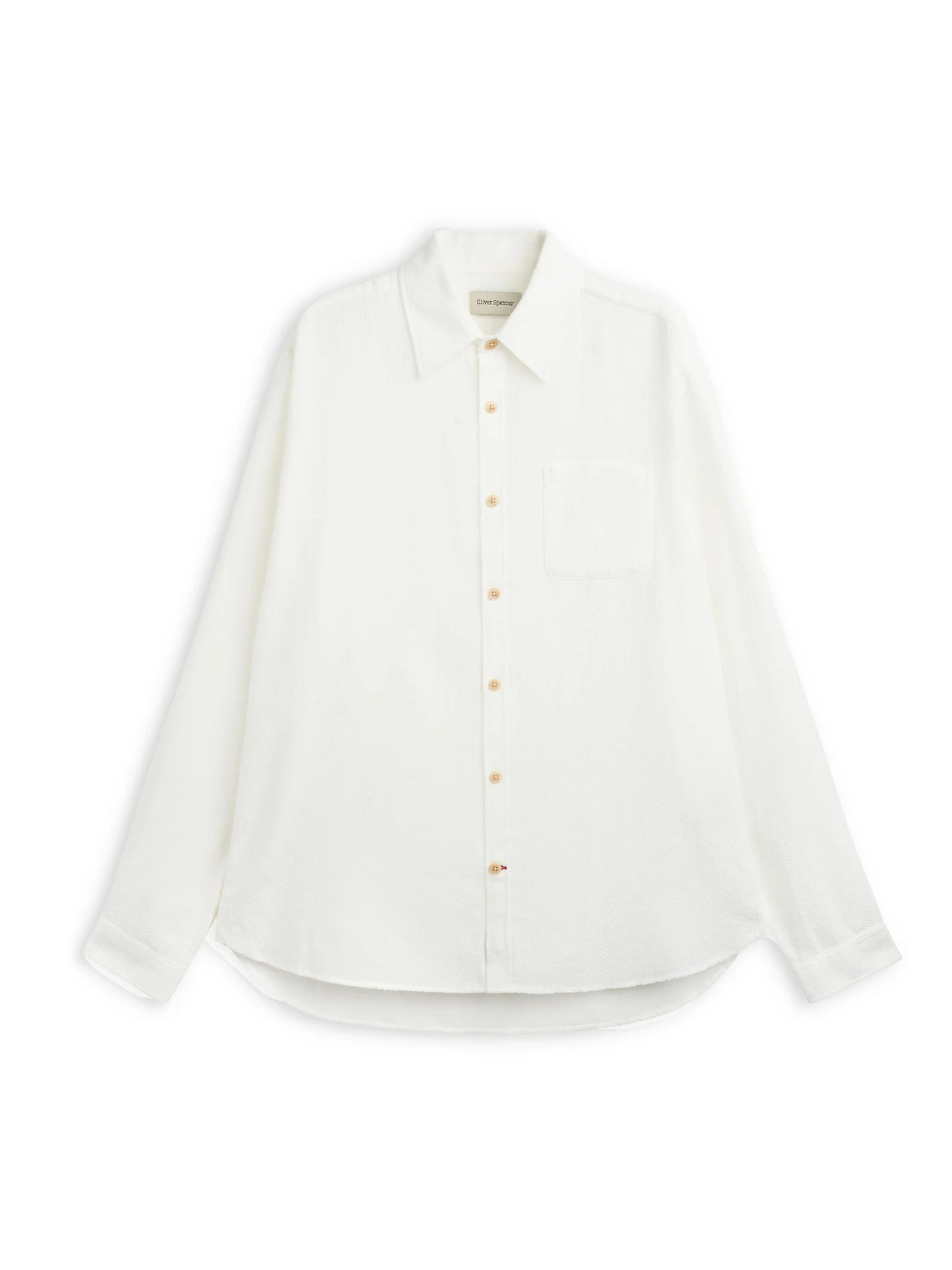 Oliver Spencer | Chemise texturé "New York Special" - Blanc cassé