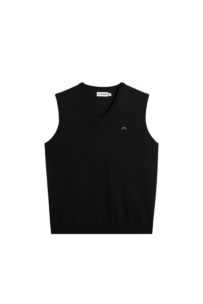 J.Lindeberg | Gilet en maille mérinos "Liam" - Noir