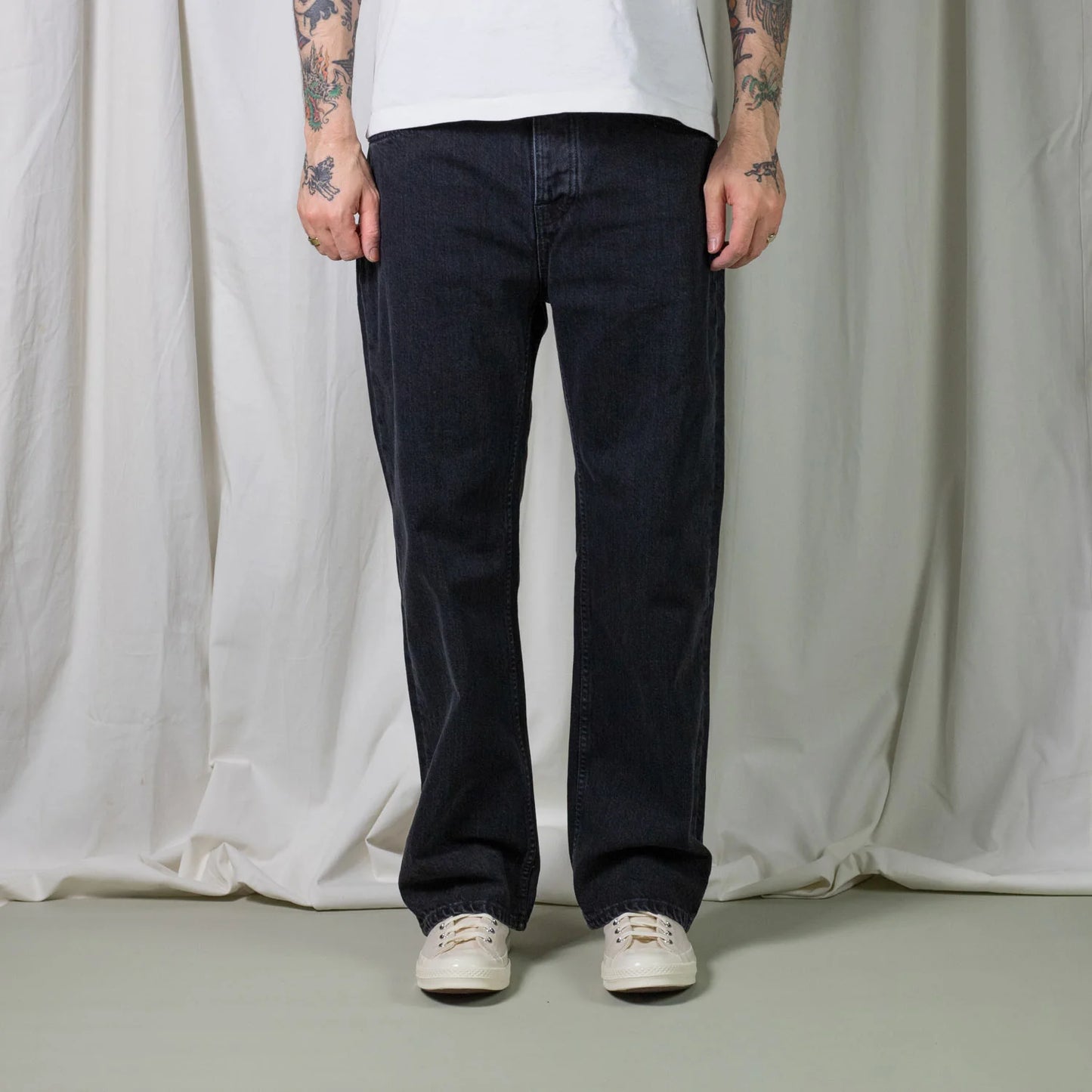 NUDIE JEANS | Le jean ample Tuff Tony - Noir vintage