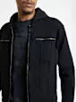 John Varvatos | Manteau en jean à capuchon - Noir