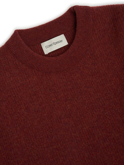 Oliver Spencer | Pull à col rond "Blenheim Overton" - Rouge