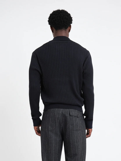 Oliver Spencer | Polo en tricot "Pablo" - Bleu marin Eversley