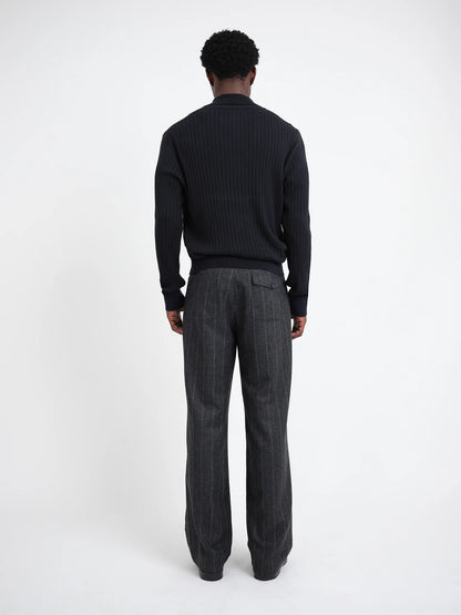 Oliver Spencer | Polo en tricot "Pablo" - Bleu marin Eversley